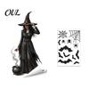 Decorative Window Film Halloween Ghost Glass Sticker, Cartoon Static Cling for Decals Parties, Waterproof Decoration Decal Home Office Seasonal Party