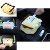 Car Tissue Box Cover Fun Cartoon Animal Design Soft Plush Material Long-lasting