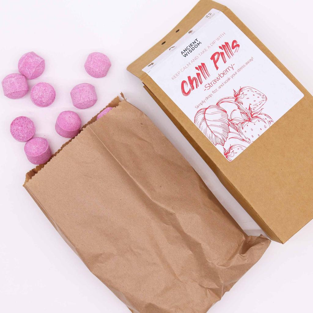 Bath Bombs Gift Set Strawberry 350g
