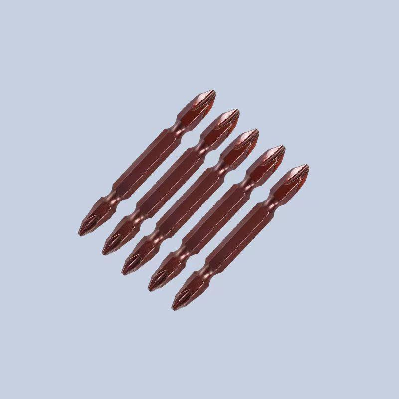 65/10Mm Magnetic Impact Double Head Cross Screw Drill Bit Set Handheld Screw Disassembly And Assembly Power Tool 10 Piece Set