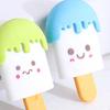 Creative Cartoon Smiley Face Popsicle Eraser - Cute Ice Cream and Animal Eraser Collection