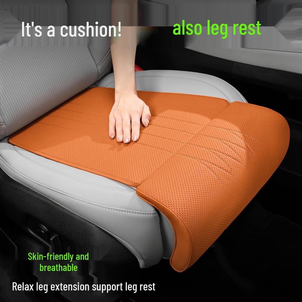 AITO M5-M9 Car Seat Cushion with Leg Rest, Breathable Footrest, and Lumbar Support