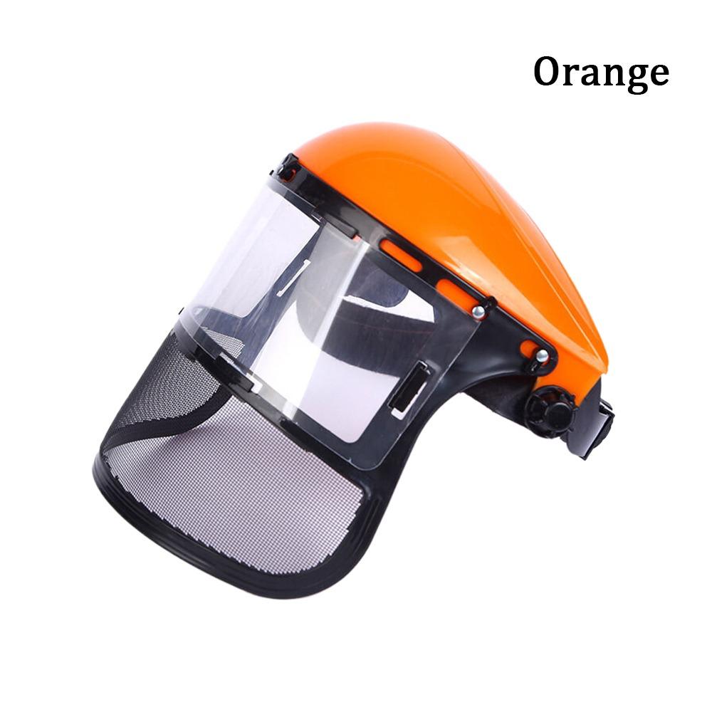 1Pcs Anti Splashing Grass Protective Mask Face Screen Protection Anti Dust Safety Mask Head-Mounted PVC Grass Trimmer Hat