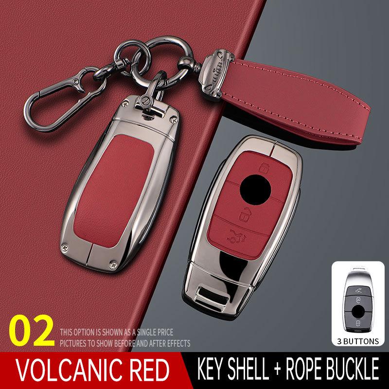 High-Grade Key Case for E300L, GLB220, C260L, GLE350, A200L Models - Male Shell Buckle Bag