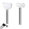 2Pcs Stainless Steel Toothpaste Squeezer Metal Paint Cream Cosmetic Tube Squeezer Key Roller