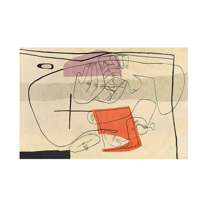 Modern Abstraction Carpets for Living Room Nordic Decor Home Decoration Bedside Rugs Non Slip Sofa Coffee Table Porch Floor Mat