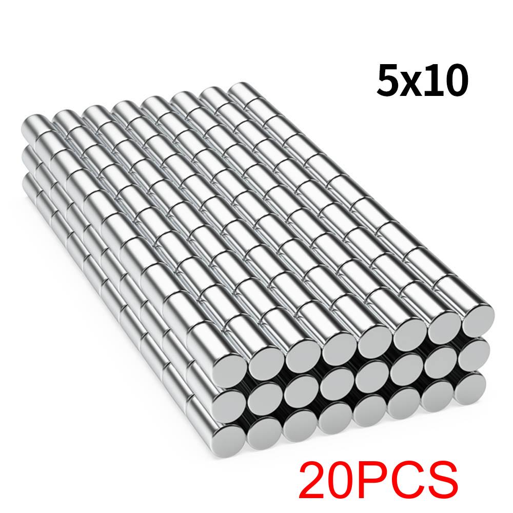 Super Strong Neodymium Magnet N35 NdfeB Permanent Magnetic Imanes Round Powerful Magnets Refrigerator Magnet 5x10/8x10/20x10
