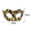 Venezianische Cosplay-Maske Goldene Jazz-Maskerade Halbgesichts-Augenmaske für Damen und Herren Sexy Halloween-Party-Dekoration Zubehör
