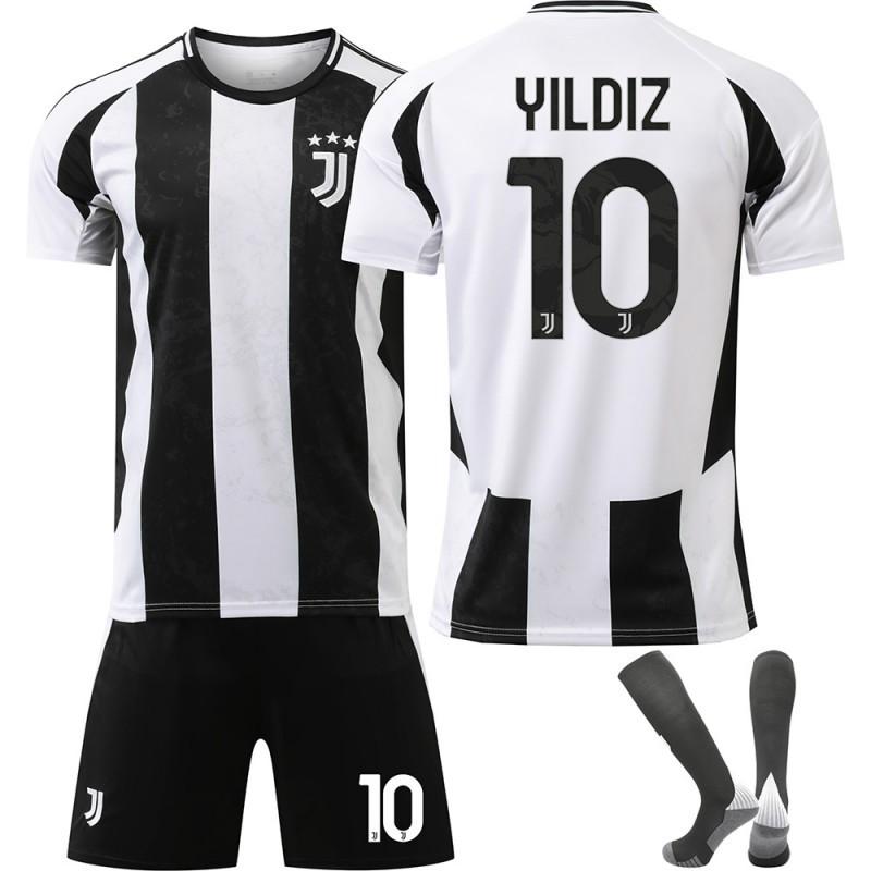 2425 Maillot de Football Juventus N°. 9 Hovic 10 Ildez 7 Chiesa 19 Thuram Ensemble