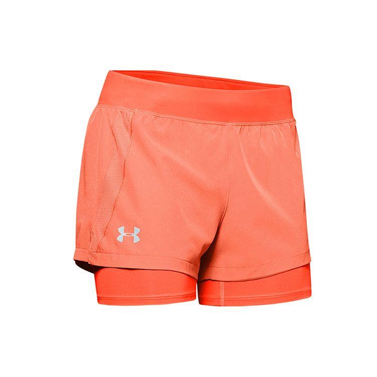 Under Armour Бег Тренировка Йога Два в одном Фитнес Повседневные шорты Женские шорты Оранжевый 1342859-642 M