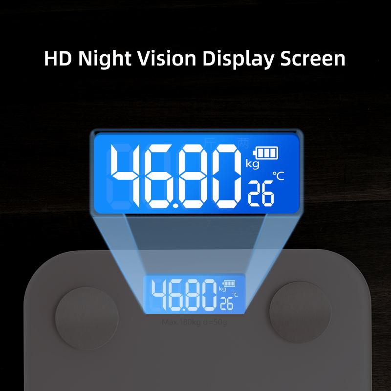 Intelligente Körperfettwaage, Badezimmerwaage, digitale Bodenwaage, BMI-Balancer-Verbindung, Telefon, Bluetooth-App, elektronische Körpergewichtswaage