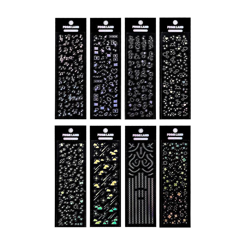 Starry Moon Waterproof Transparent Stickers for DIY Crafts & Decorative Phone Cases