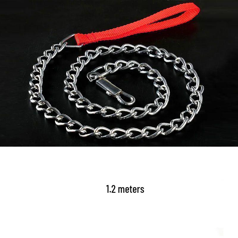 

Anti-Rust Dog Leash and Collar Set with Extension Chain Chain thickness 2.0mm [for 3-10 lbs]
