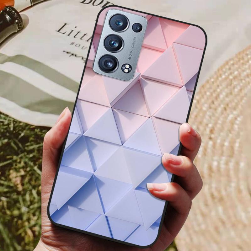 Für Oppo Reno 6 Pro 5G CPH2247 Hülle Silikon Rückseite Handyhülle Für Oppo Reno 6 Pro 5G CPH2249 Hüllen Reno6 Pro Weiche Stoßstange