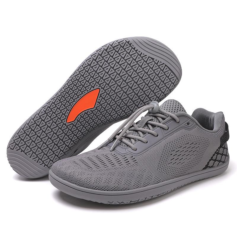 Men's Breathable Wide-Toe Barefoot Casual Shoes - Large Size, All-Season Walking Shoes