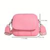 Chic Women’S Crossbody Bag - Solid Color Durable PU Magnetic Closure Comfort Strap Small & Stylish Purse With Zipper