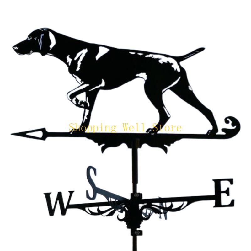 

KX4B Retro Farm Scene Garden Stake Weathervane Professional Measuring Tools Patio Yard Vintage Garden Direction Signs