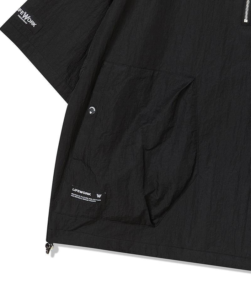 LIFEWORK Nylon Snap Pocket Short Sleeve Anorak
