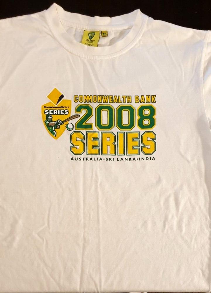 CRICKET AUSTRALIA 2008 Commonwealth Bank ODI Series Sri Lanka India TShirt Sz M Unisex T-Shirt XXL