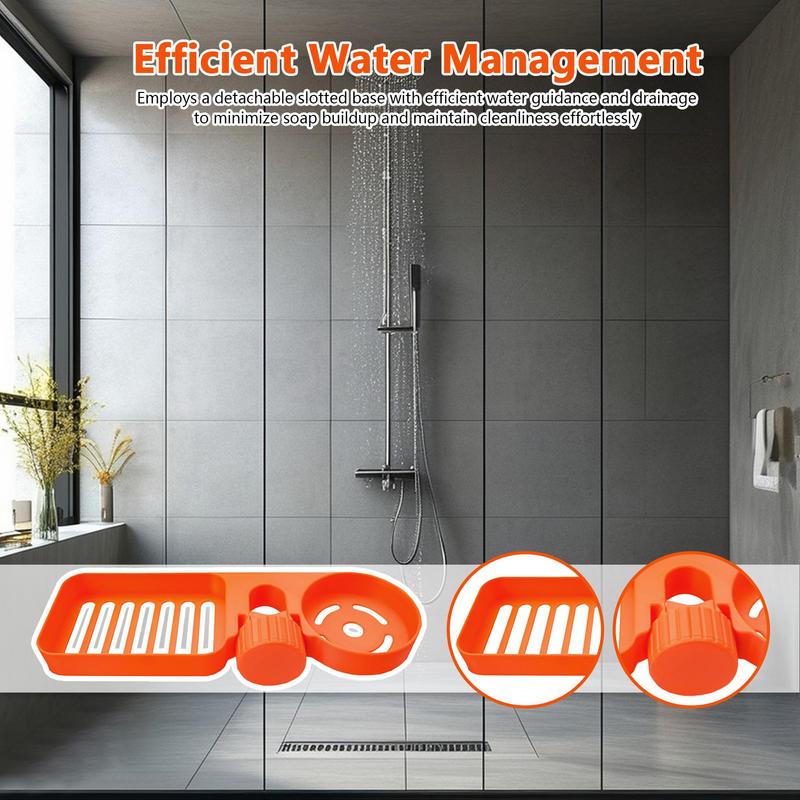 Shower Organizer Shower Shelf Organizer Rack No Drill Space-Saving Stable Basket For Conditioner Shampoo Home Storage