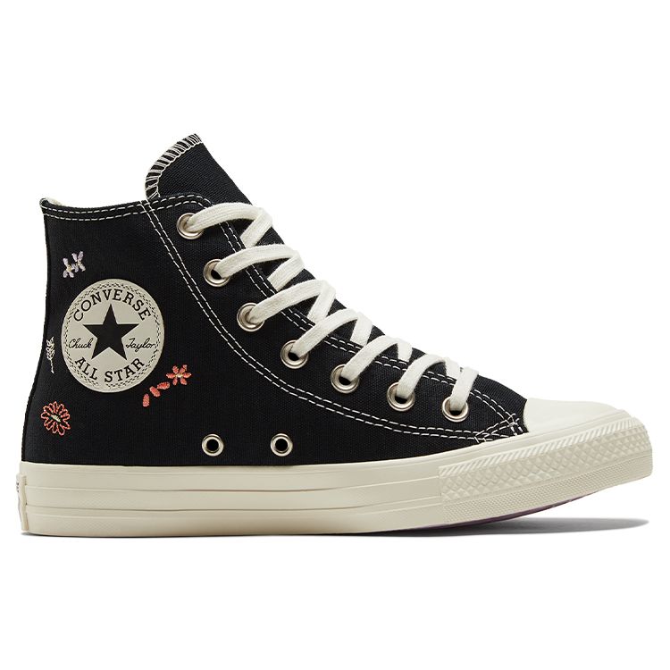 Converse Chuck Taylor All Star High 'Embroidered Floral - Black' A01585C
