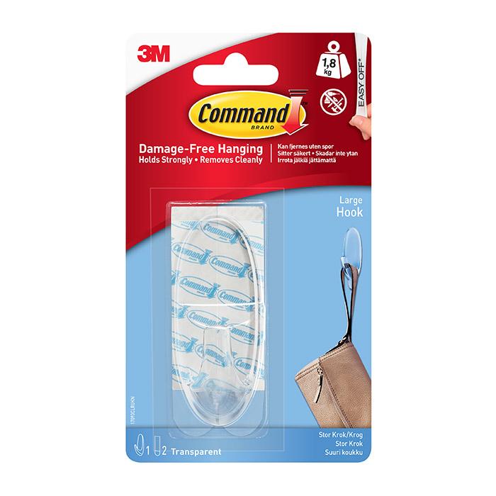 17093CLR Command Large Clear Hooks 1.8kg