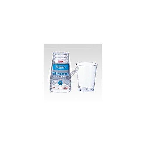 Sunnap Clear Cups, Transparent, 270ml, Hard Cups, CG-270Z, Pack of 5