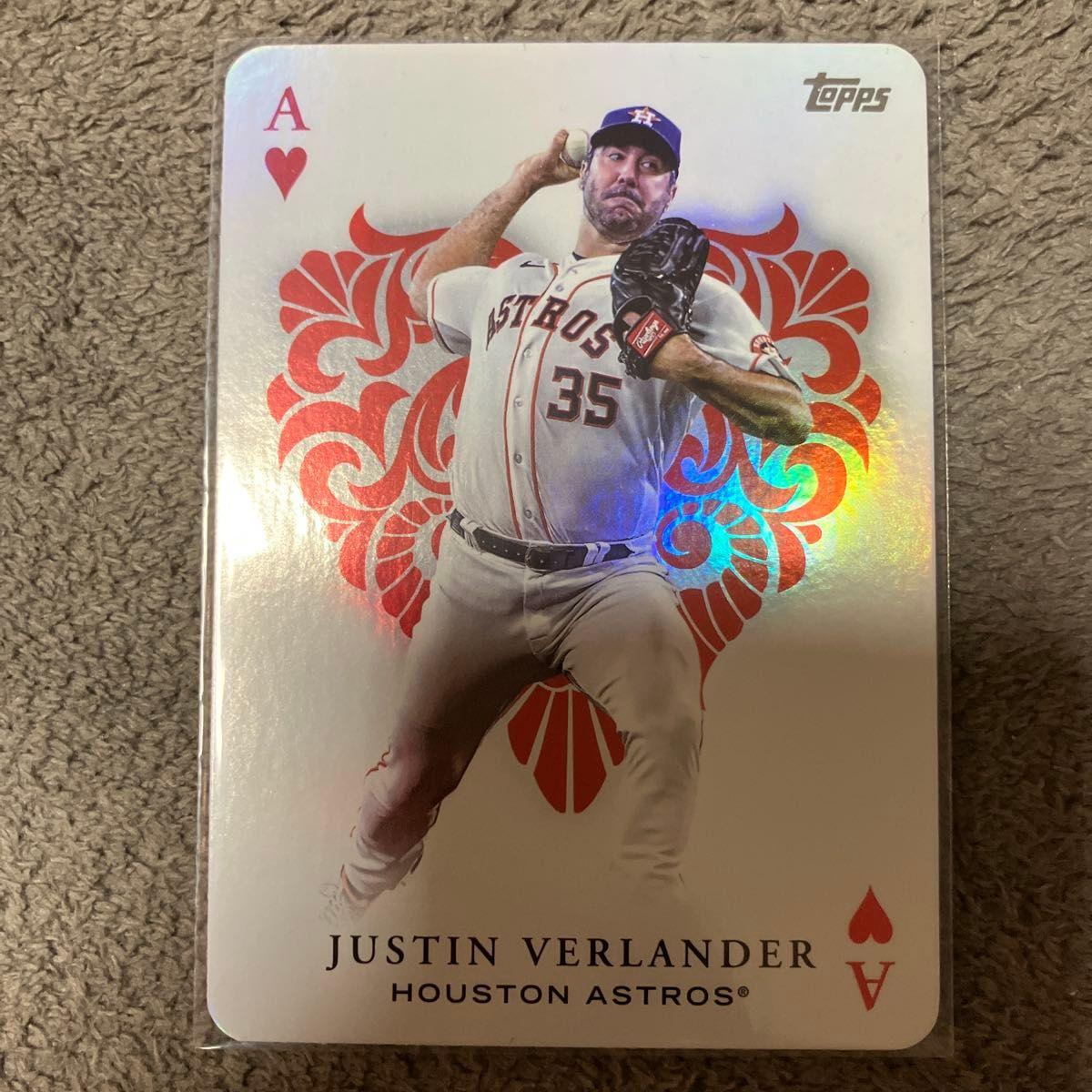 Used JUSTIN VERLANDER HOUSTON ASTROS Topps ALL ACES MLB Trading Card