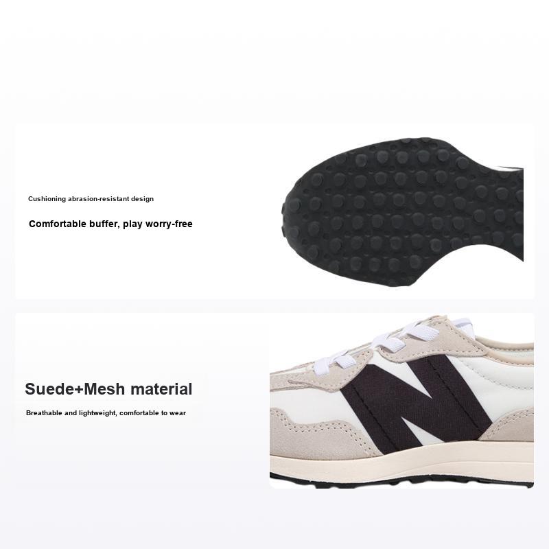 New Balance Nb 327 Retro Cushioning Durable Breathable Low Top Running Shoes Kids sneaker Sea-Salt PH327FE