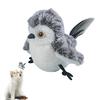 Brinquedo interativo para gatos Flapping Bird, brinquedo com erva de gato e chilrear, com som realista, ativado por toque, brinquedo recarregável para gatos em ambientes internos