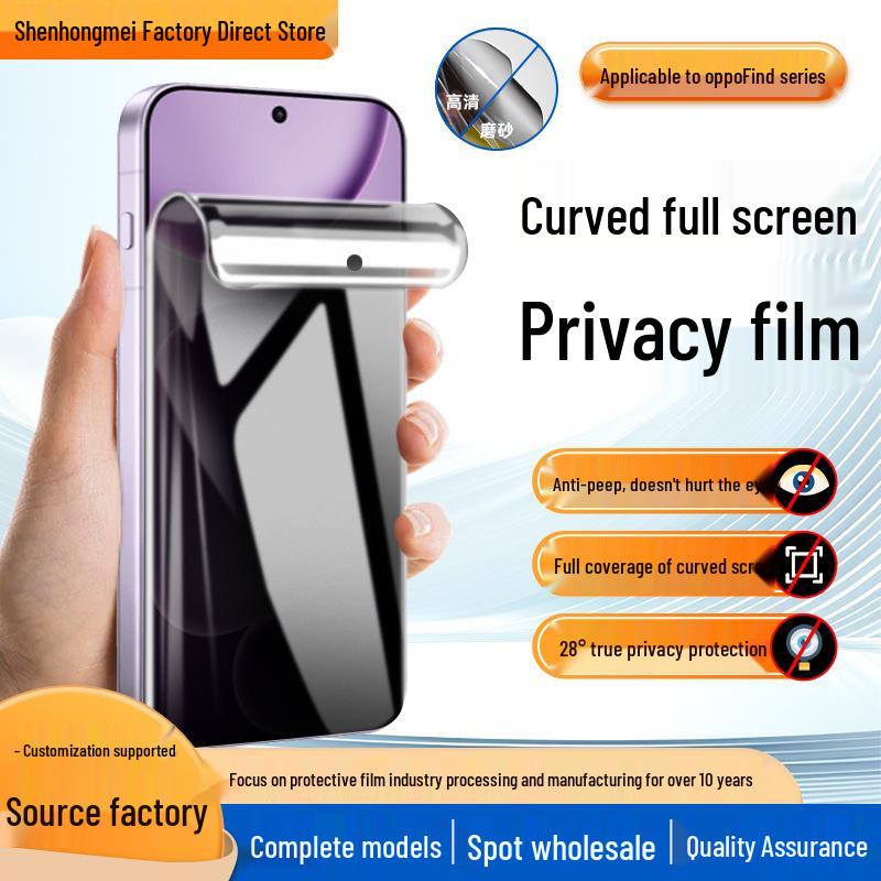 Oppo Find X9 Pro/X8S+ Vollbild HD Matt Sichtschutz Anti-Fingerabdruck Folie