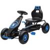Kids Pedal Go Kart, with Adjustable Seat, Inflatable Tyres - Blue