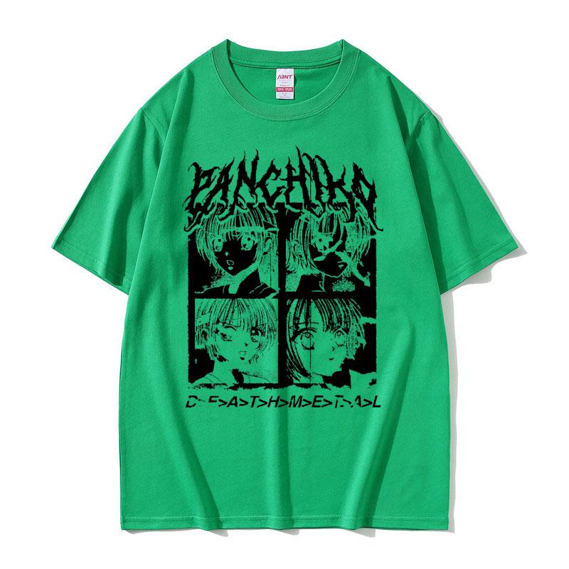 Panchiko DEATHMETAL Album Graphic Print Tshirt Unisex Hip Hop Oversized T Shirt Male Vintage Tshirt Unisexs Casual 100 Cotton Tees