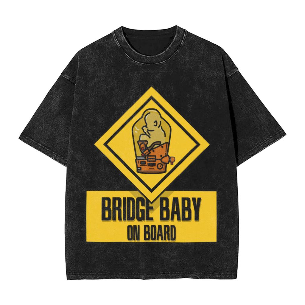 DEATH STRANDING Logo Print T-Shirts Harajuku Gewaschene Oversized T-Shirts Sommer Baumwolle Kurzarm T-Shirts Oberteile Herren Damen Kleidung