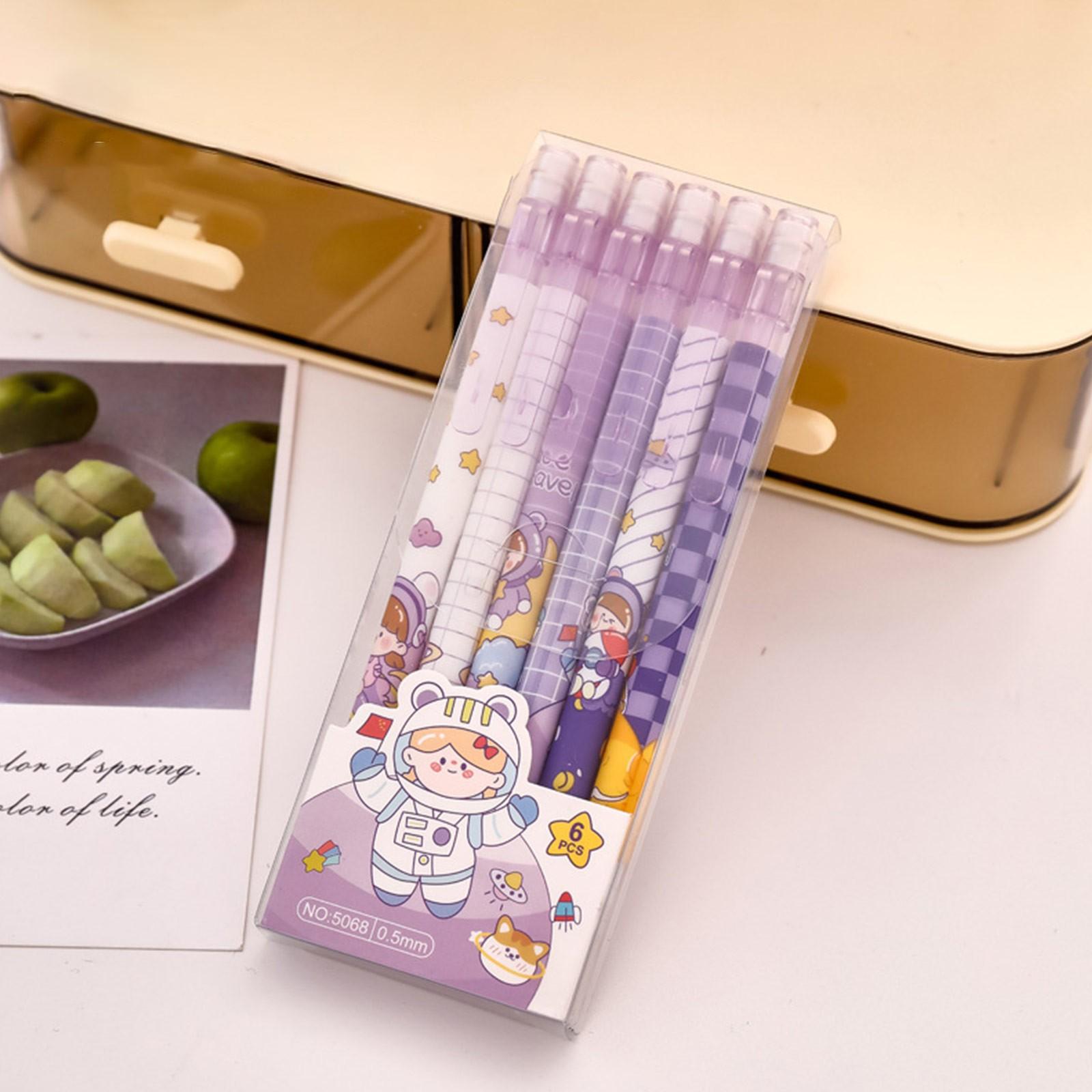 

Креативный стираемый автоматический карандаш 6 шт./коробка One Size фиолетовый