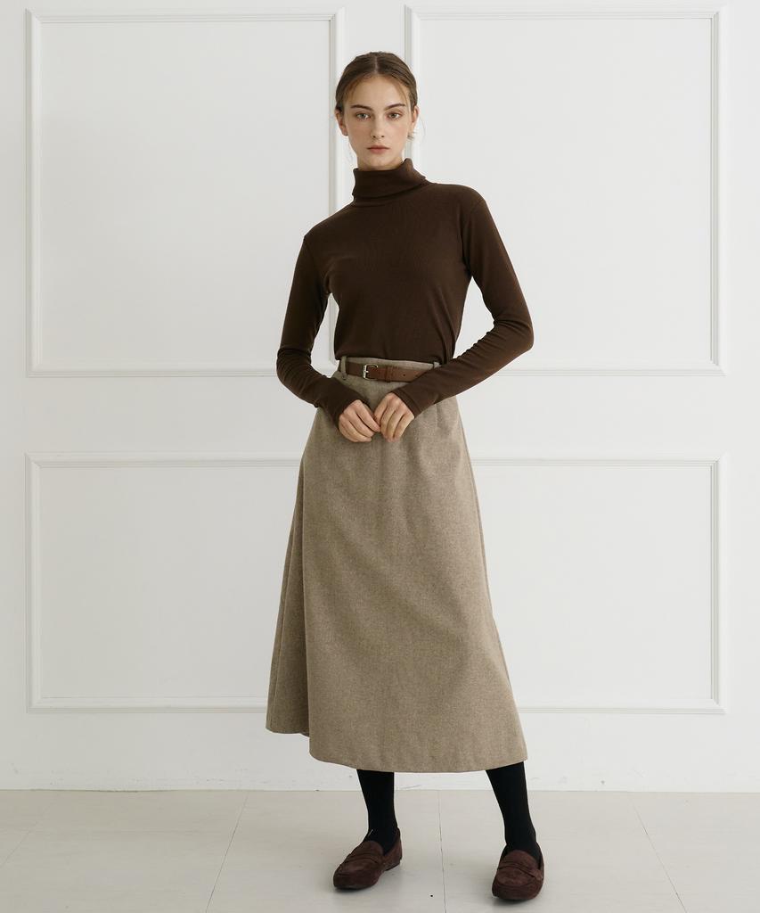 BIBYSEOB Basic Turtleneck Mocha Brown [T44]