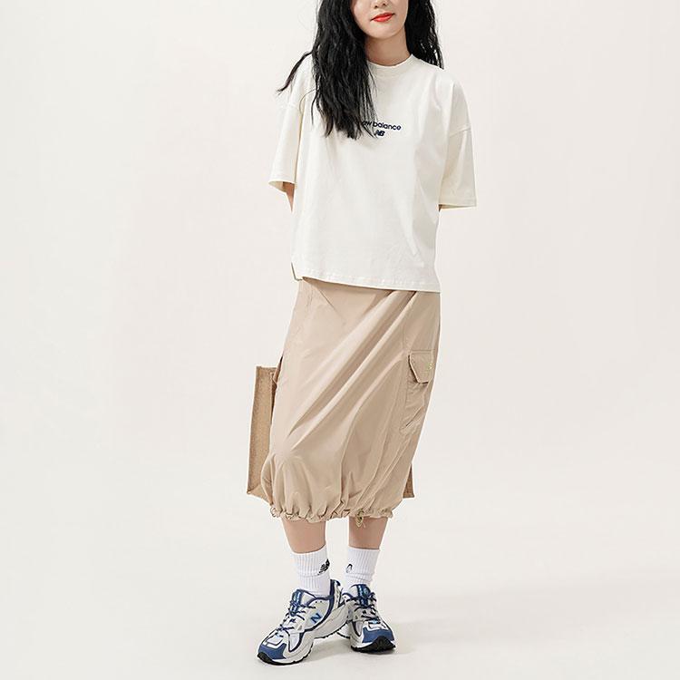 New Balance SS22 Drop Shoulder Sleeve T Shirt Women's White AWT22301-IV