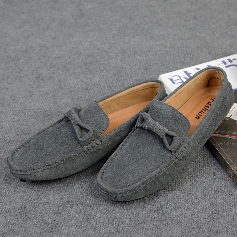 Men Casual Shoes Men's Loafers Flats Men Breathable Slip-On Soft Leather Driving Shoes Moccasins Suede Shoes Men Big Size 38-47