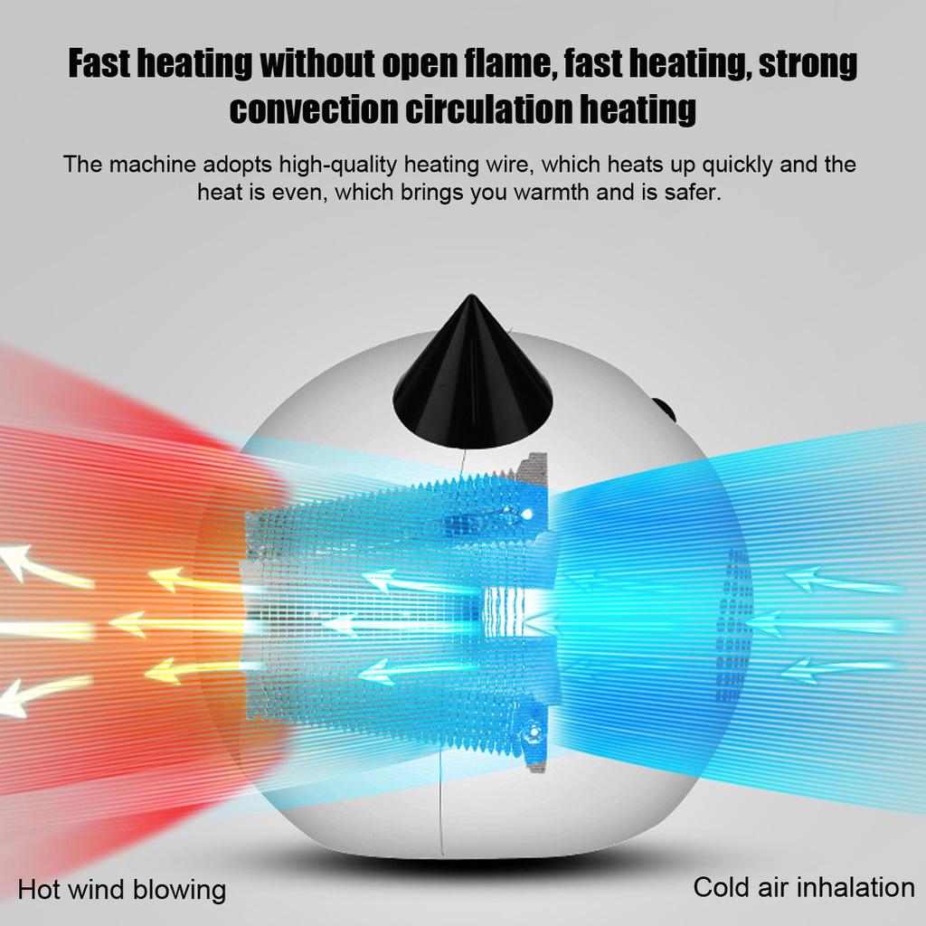 800W Mini Portable Electric Heater Office Room Desktop Fan Heater Temperature Control PTC ceramic Warmer Machine 110V/220V