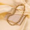 18K Gold Trendy Cuban Link Necklace: European & American Style, Non-Fading, Fashionable Personalized Chain, High-End Jewelry.