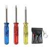 3 In 1 Mini Screwdriver Keychain Set For Watch Phone Glasses Camera Repair With Plastic Handle Easy Maintenance
