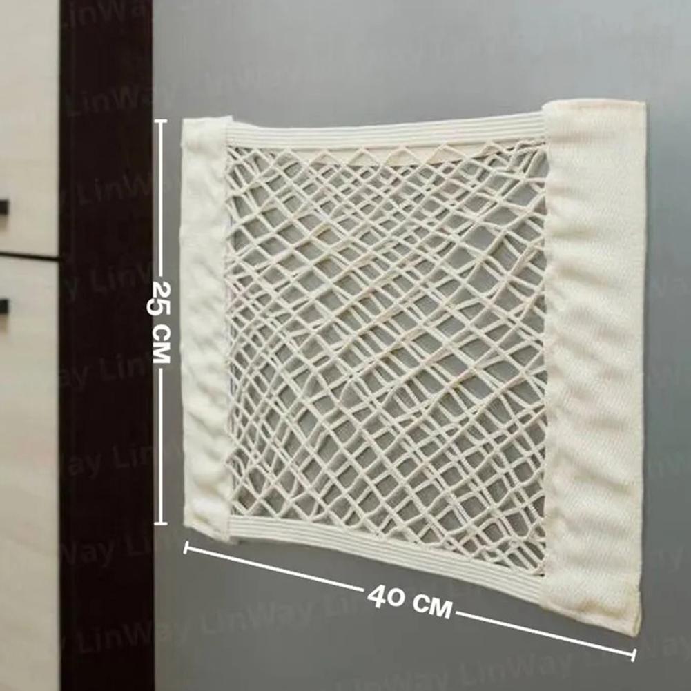 Breathable Mesh Storage Bag Large Capacity Wall-Mounted Garbage Storage Bag Hanging Storage Mesh Bag For Kitchen Cabinet Door