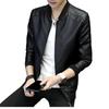 Spring and autumn new leather jacket men's jacket slim jacket casual trend young men's locomotive leather jacket