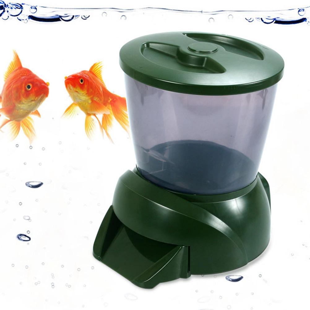 Automatic Fish Feeder Durable Tank Feeder LCD Display Feeder Timing Ration Feeder for Fish Pond Fish Tank Aquarium (Without