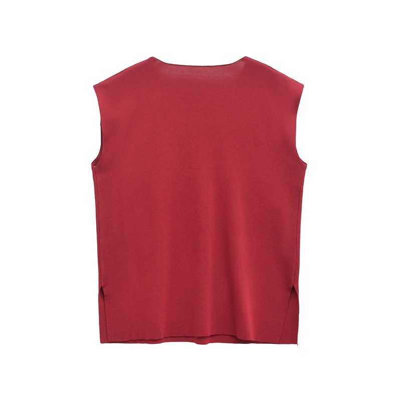 Jnleaog Autumn New Women's Clothing Fashion Style Stylish Fashion All-Match Casual Style Pure Color Split Tops