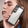 For Sony Xperia 1 VII Phone Case WANLONFENG XC Series TPU Acrylic Cover with Tempered Glass (Big Lens Hole)