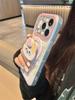 Kawaii Cartoon Cat Magnetic Pop Stand Clear Phone Case For iPhone 15 16 17 Pro Max INS Pink Cute Shockproof Protective Cover