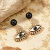 Trendy Minimalist Demon Eye Earring: 3-in-1 Retro Fashion Statement