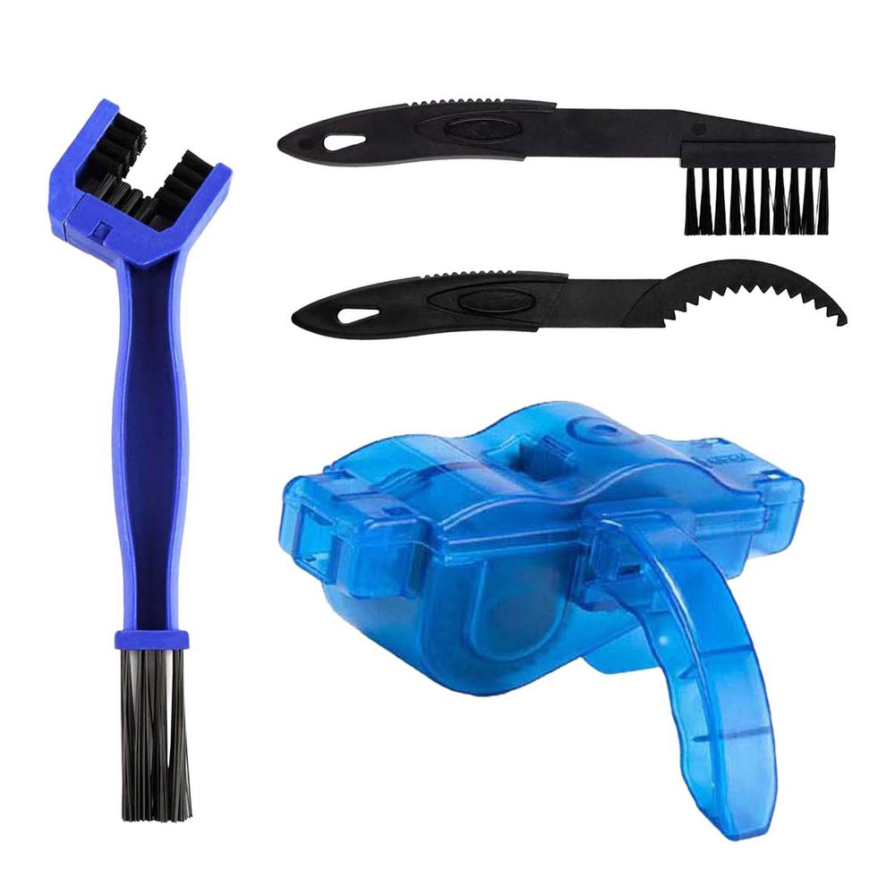 Portable Bicycle Chain Cleaner Bike Brushes Scrubber Wash Tool Mountain Cycling Cleaning Kit Outdoor Bicycle Repair Tools