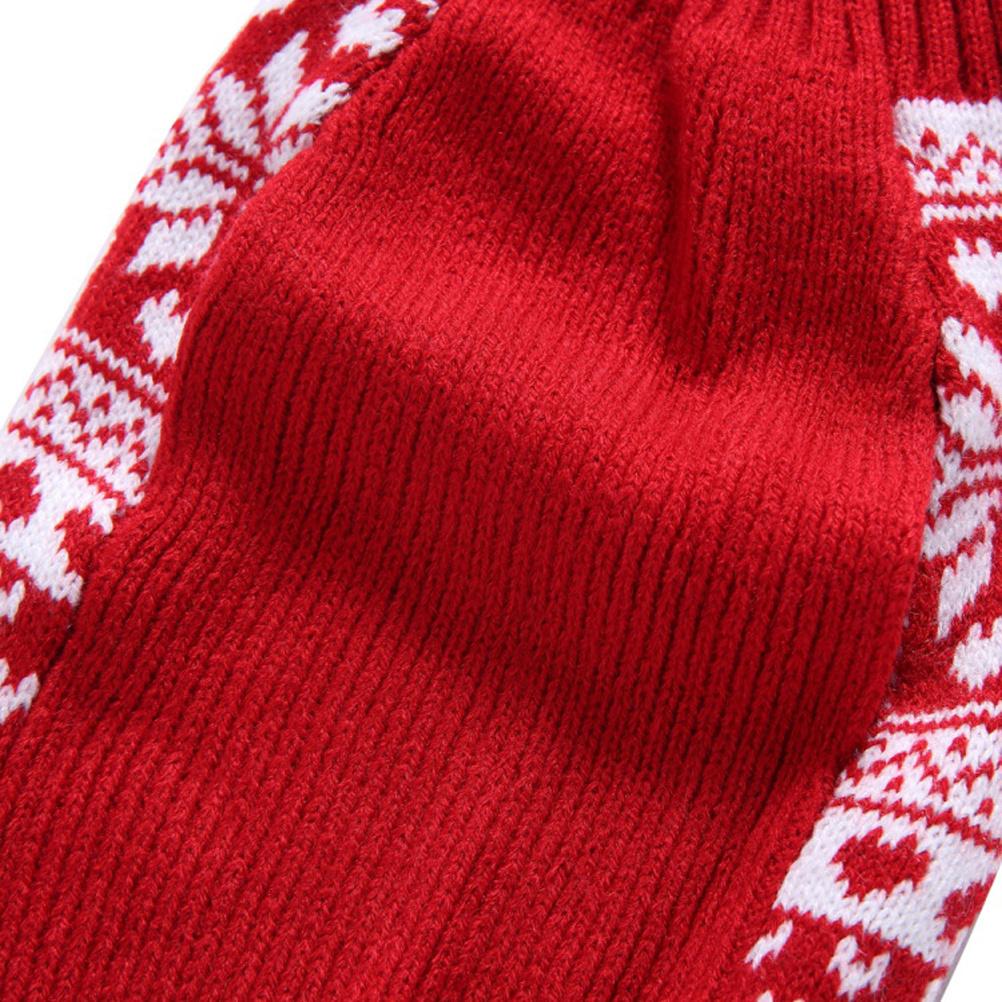 

Pet Dog Sweater Christmas Knitted Red Xxl Thick Warm Winter Clothes Soft Stretchable Holiday Costume Knitted Sweater XXL